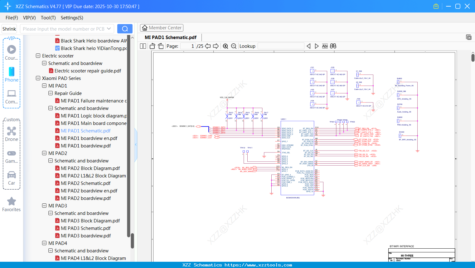 Xiaomi MI PAD1 Schematic